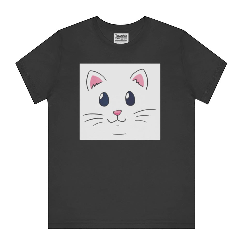 Cute Cat Face Graphic Tee Clothing product type