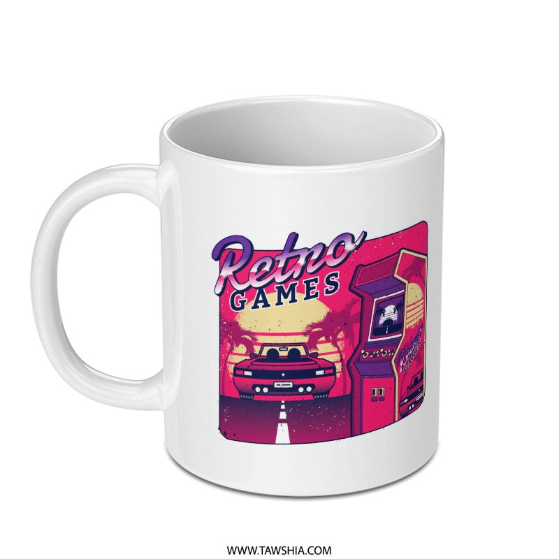 Retro Gaming Mug with Arcade Classic Gamer product type