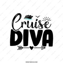 Cruise Diva Tote Bag, Vacation Ready, Cruise Lover Gift, Stylish Cruise Accessory, Travel Tote, Beach Bag, Cruise Trip Essential - Tawshia