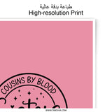 Cousins by Blood Photographic Prints, Sisters by Heart Art, Friends by Choice Wall Decor, Family Photo, Gift Idea - Tawshia