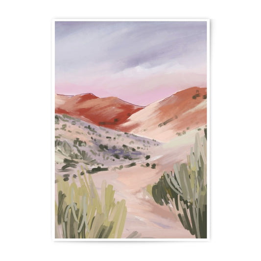 Desert Landscape Photographic Print, Mountain Range Art, Sunset Sky Wall Art, Modern Nature Photo, Southwestern Decor, Home Decor - Tawshia