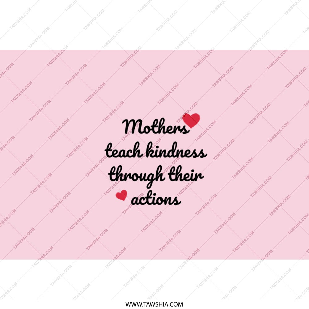 Mothers Teach Kindness Tumbler, Mom Gift, Inspirational Quote Tumbler, Gift for Mom, Mother's Day Tumbler, Mom Tumbler, Pink Tumbler - Tawshia