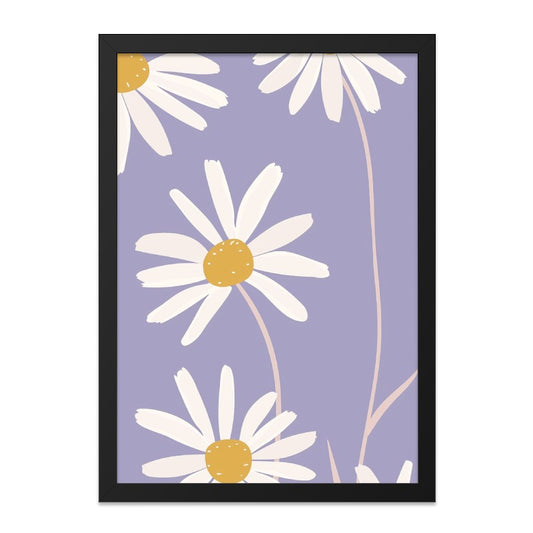Daisy Wall Art, Floral Print, Botanical Art, Minimalist Home Decor, Pastel Wall Decor, Daisy Flower Wall Decor, Nature Inspired Art - Tawshia