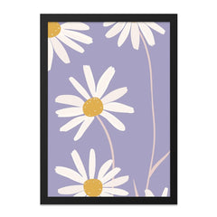 Daisy Wall Art, Floral Print, Botanical Art, Minimalist Home Decor, Pastel Wall Decor, Daisy Flower Wall Decor, Nature Inspired Art - Tawshia