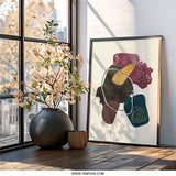 Abstract Shapes Wall Art, Modern Art Print, Geometric Art, Contemporary Wall Decor, Home Decor, Unique Gift Idea - Tawshia