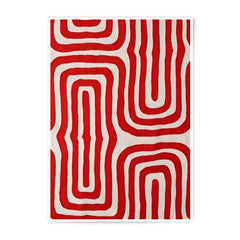 Red and White Pattern Photographic Print, Abstract Art Print, Contemporary Wall Decor, Unique Home Accent, Stylish Print, Gallery Wall Art - Tawshia