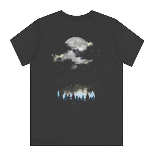 Mystical Full Moon and Woodland Forest Graphic Shirt product