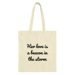 Love Beacon Tote Bag, Inspirational Quote Bag, Positive Vibes Tote, Gift for Her, Motivational Tote Bag, Everyday Tote - Tawshia