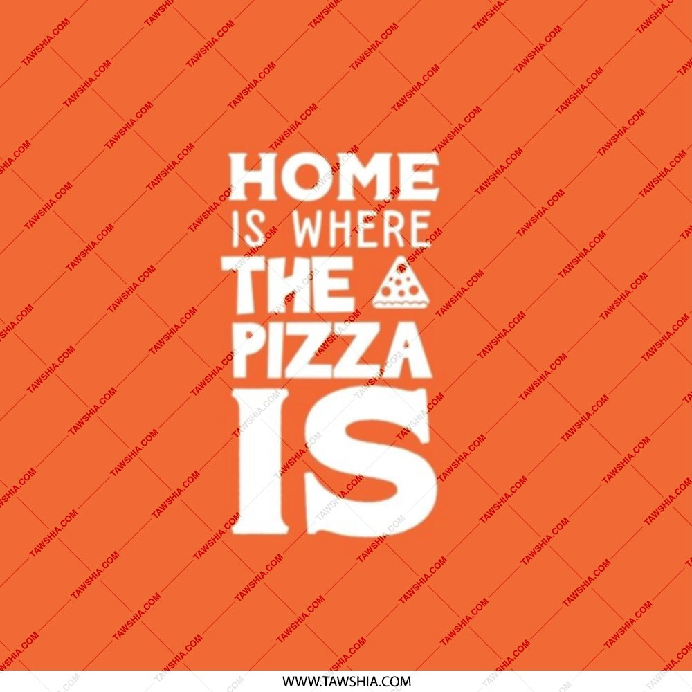 Pizza Lover Pocket Mirror, Funny Foodie Gift, Home Is Where The Pizza Is, Compact Mirror, Pizza Graphic, Unique Pizza Present - Tawshia