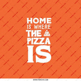 Pizza Lover Pocket Mirror, Funny Foodie Gift, Home Is Where The Pizza Is, Compact Mirror, Pizza Graphic, Unique Pizza Present - Tawshia