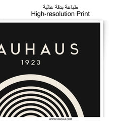 Bauhaus 1923 Photographic Print, Minimalist Art Print, Modern Wall Decor, Geometric Poster, Abstract Art, Home Decor - Tawshia
