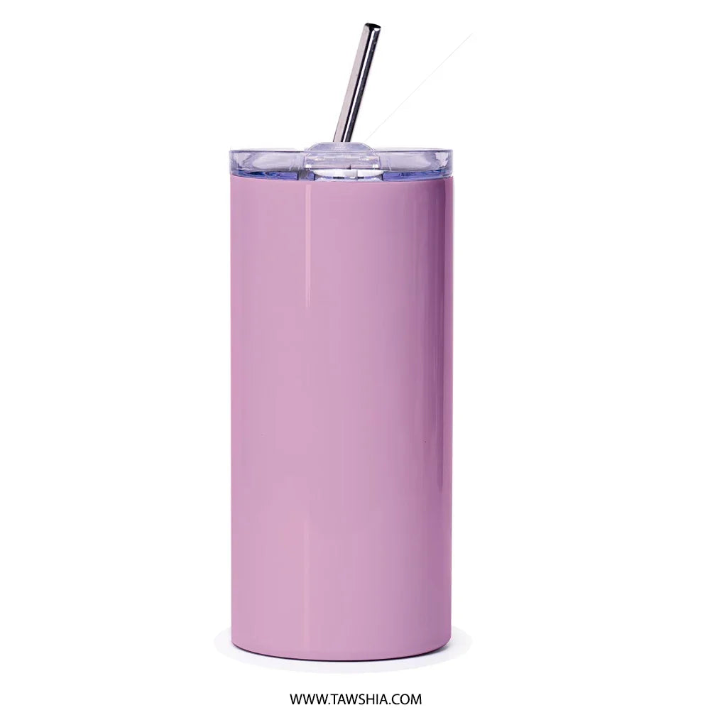 Insulated Pink Tumbler with Straw Travel Drinkware product type