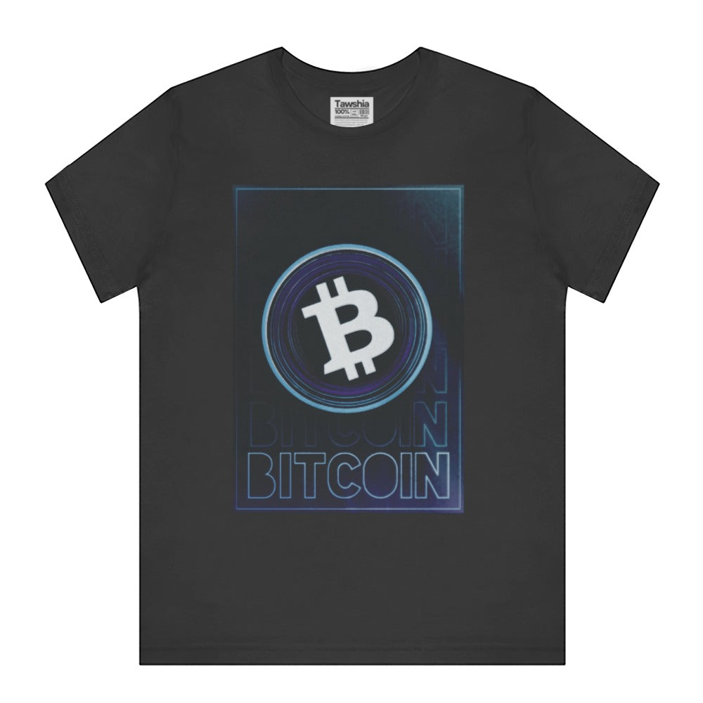 Bitcoin Logo Graphic Print T-Shirt apparel product type