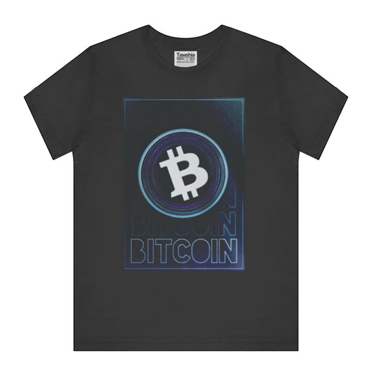 Bitcoin Logo Graphic Print T-Shirt apparel product type