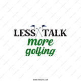 Golfing Tote Bag, Less Talk More Golfing, Golf Lover Gift, Everyday Carryall, Reusable Shopping Bag, Unique Tote Bag, Gift For Golfer - Tawshia