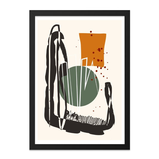 Abstract Shapes Wall Art, Modern Art Print, Minimalist Wall Decor, Geometric Art, Contemporary Art, Home Decor, Wall Hanging - Tawshia