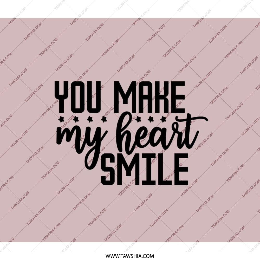 You Make My Heart Smile Backpack, Motivational Backpack, Affirmation Backpack, Positive Vibes Backpack, Gift Idea Backpack - Tawshia