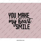 You Make My Heart Smile Backpack, Motivational Backpack, Affirmation Backpack, Positive Vibes Backpack, Gift Idea Backpack - Tawshia