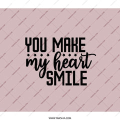 You Make My Heart Smile Backpack, Motivational Backpack, Affirmation Backpack, Positive Vibes Backpack, Gift Idea Backpack - Tawshia