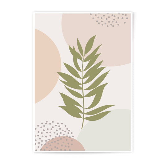 Boho Botanical Photographic Print, Abstract Leaf Wall Art, Neutral Tone Decor, Modern Art Print, Botanical Illustration - Tawshia