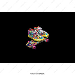Skateboard Tumbler, Shoes Travel Mug, Colorful Sneaker Tumbler, Trendy Drinkware, Unique Skateboarding Gift, Funky Sports Fan Tumbler - Tawshia
