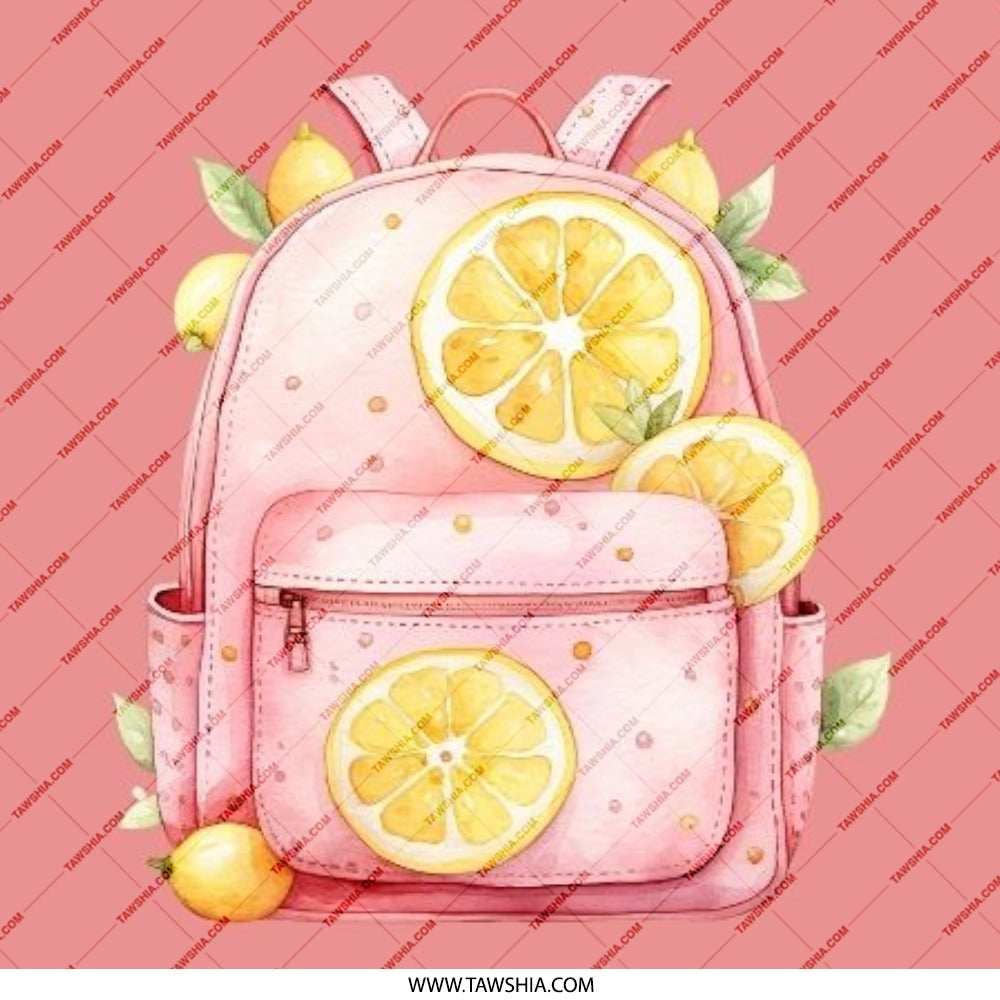 Lemon Backpack Pinback Button, Cute Fruit Badge, Pink Lemonade Aesthetic, School Accessories, Trendy Backpack Pin, Summer Vibes, Gift Idea - Tawshia