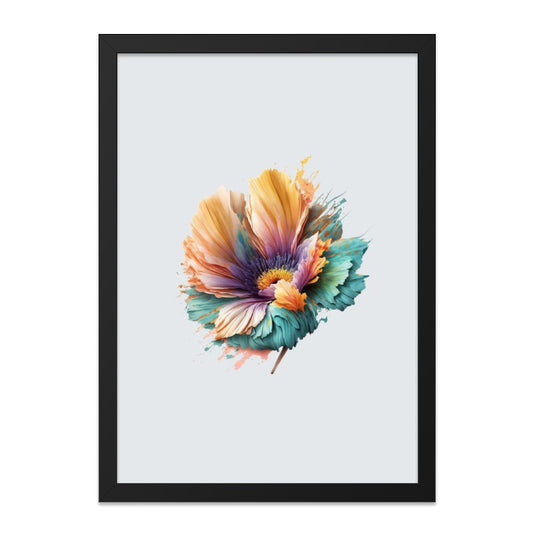 Abstract Floral Wall Art, Colorful Flower Print, Modern Home Decor, Botanical Art Print, Flower Wall Decor, Contemporary Art, Gift Idea - Tawshia