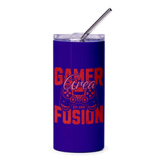 Gamer Fusion Blue Tumbler with Lid and Straw product type