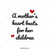 Mother's Heart Pillow, Mom Gift, Decorative Pillow, Sentimental Pillow, Love Pillow, Mother's Day Gift, Home Decor Pillow - Tawshia