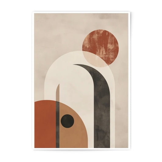 Abstract Geometric Photographic Print, Minimalist Art Print, Modern Art Print, Home Decor, Wall Art, Circle Arch Print (133) - Tawshia