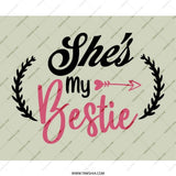 Shes My Bestie Mouse Pad, Cute Best Friend Gift, Gift for Best Friend, Funny Gift, Unique Gift, Birthday Gift Idea, Office Decor - Tawshia