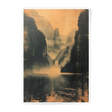 Mountain Lake Photographic Print, Nature Wall Art, Landscape Photo, Misty Mountain Decor, Zen Art, Home Decor, Gift Idea - Tawshia