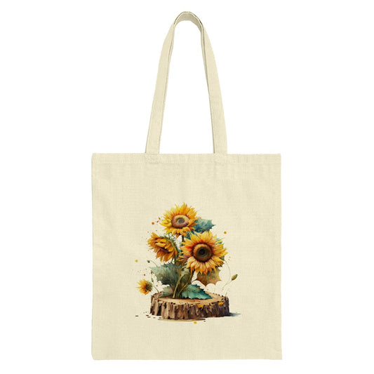Sunflower Tote Bag, Floral Design, Watercolor Flowers, Cute Tote, Everyday Bag, Gift Idea, Stylish Tote Bag, Shopping Bag - Tawshia