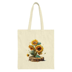 Sunflower Tote Bag, Floral Design, Watercolor Flowers, Cute Tote, Everyday Bag, Gift Idea, Stylish Tote Bag, Shopping Bag - Tawshia