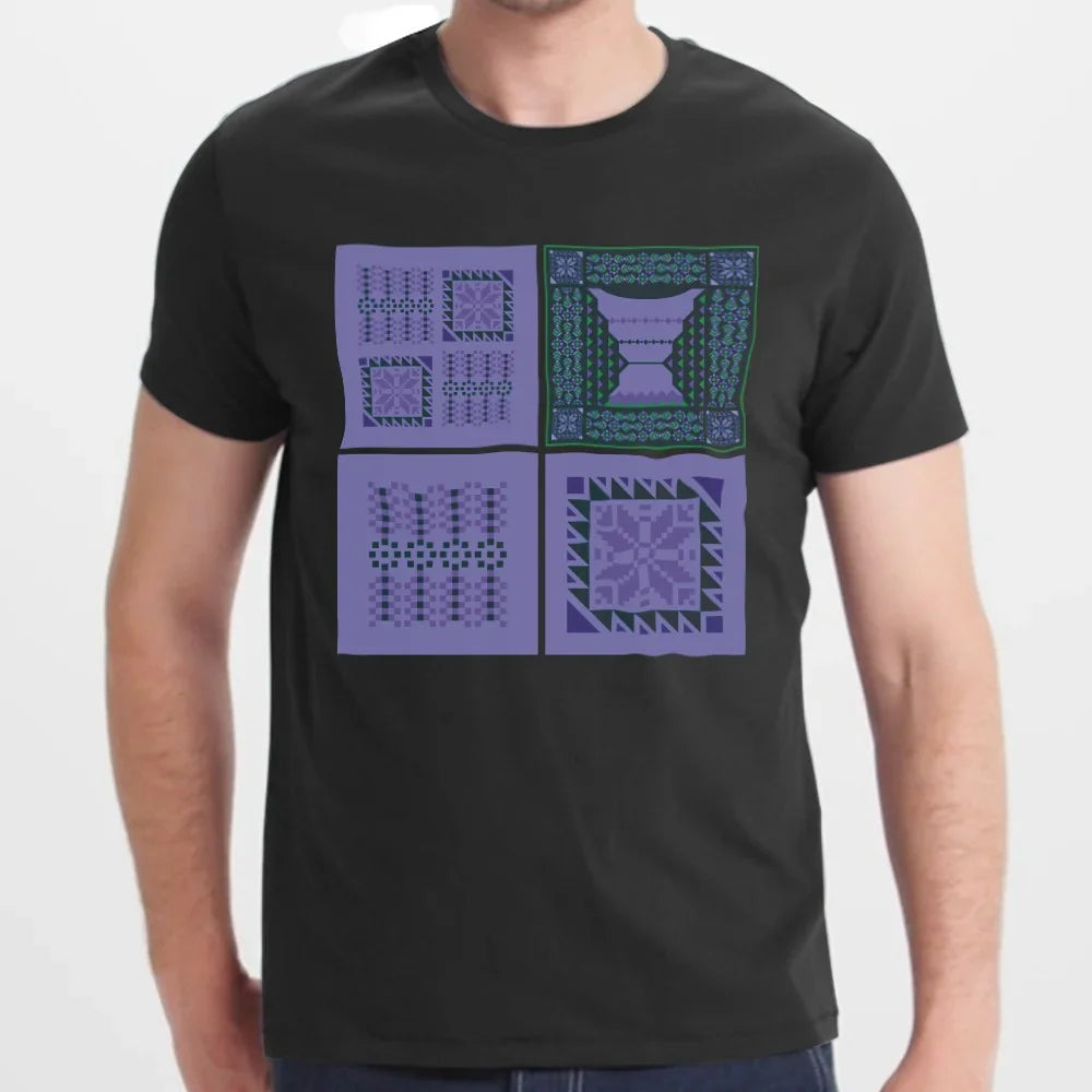 Geometric Pattern Black Shirt Unisex Modern Design product