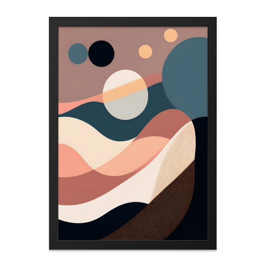 Abstract Geometric Wall Art, Modern Shapes Print, Pastel Color Palette, Home Decor, Minimalist Artwork, Trendy Art Print, Wall Art - Tawshia
