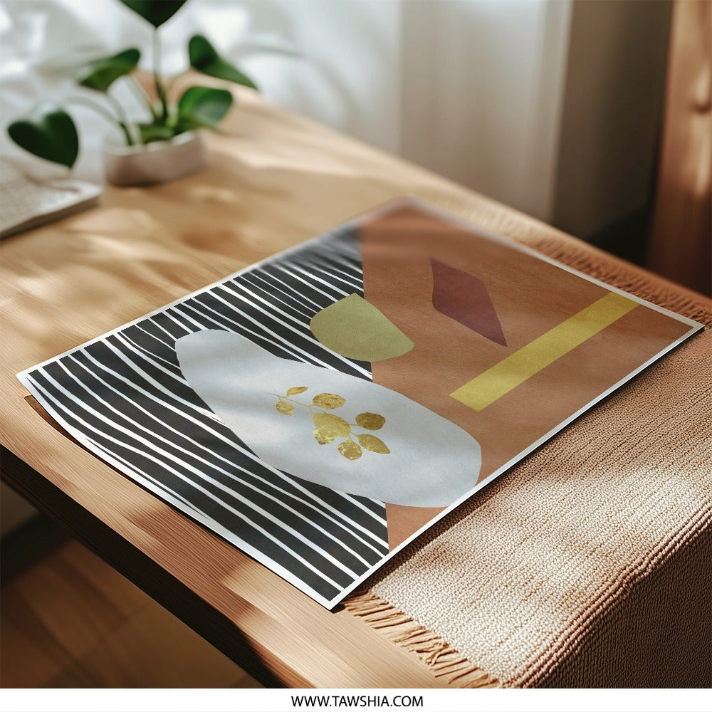 Abstract Shapes Photographic Print, Modern Art Print, Geometric Wall Art, Minimalist Decor, Home Decor, Office Art - Tawshia