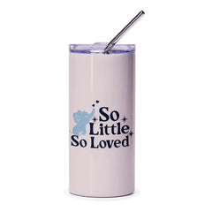 Elephant Baby Shower Tumbler, So Little So Loved Cup, New Baby Gift, Baby Elephant Gift Idea, Newborn Keepsake Tumblers, Gift For Mom - Tawshia