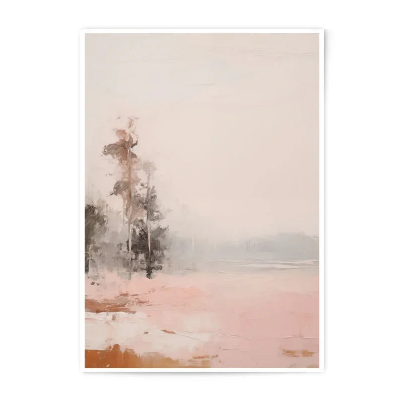 Abstract Landscape Photographic Prints, Minimalist Tree Art, Blush Pink Wall Decor, Modern Home Art Prints, Fine Art Photography - Tawshia