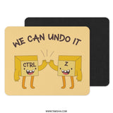 We Can Undo It Mouse Pad, Ctrl Z High Five, Funny Computer, Nerdy Gift, Cute Mousepad, Tech Gift, Home Office Decor, Work From Home - Tawshia