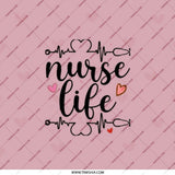 Nurse Life Pocket Mirror, Cute Nursing Gift, Practical Appreciation Gift, Nurse Graduation Present, On The Go Mirror, Makeup Mirror - Tawshia
