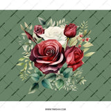 Rose Bouquet Mouse Pad, Floral Mousepad, Botanical Office Decor, Elegant Mouse Mat, Red Roses Desk Accessories, Gift For Her - Tawshia