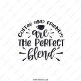 Coffee Friends Pocket Mirror, Perfect Blend Mirror, Gift for Friend, Best Friend Gift, Coffee Lover Gift, Compact Mirror, Fun Mirror - Tawshia