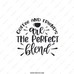 Coffee Friends Pocket Mirror, Perfect Blend Mirror, Gift for Friend, Best Friend Gift, Coffee Lover Gift, Compact Mirror, Fun Mirror - Tawshia