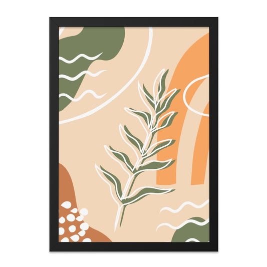 Abstract Botanical Wall Art, Modern Art Print, Minimalist Wall Decor, Neutral Tones Art, Plant Art, Home Decor, Living Room Art - Tawshia