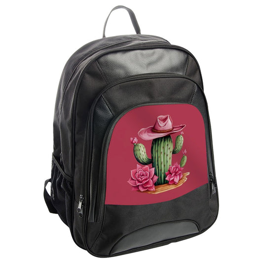 Cactus Backpack, Floral Backpack, Western Backpack, Cowgirl Cactus, Desert Backpack, Trendy Backpack, Gift for Her, Fashion Backpack - Tawshia