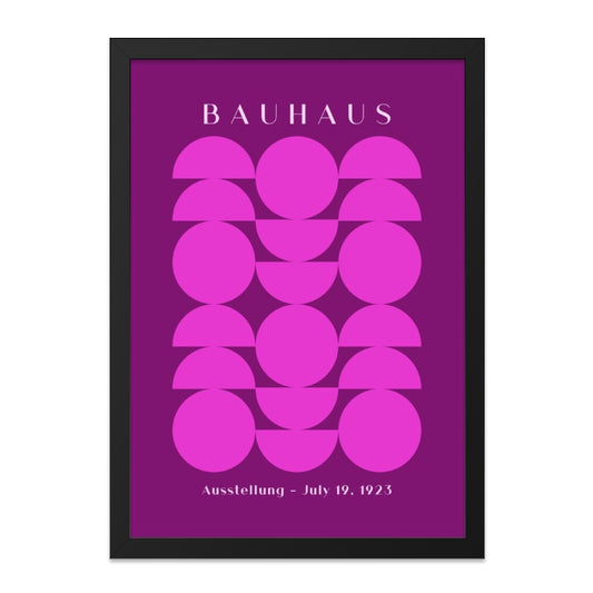 Bauhaus Wall Art, Geometric Print, 1923 Poster, Abstract Bauhaus Exhibition, Modern Art Print, Purple Wall Decor - Tawshia