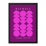Bauhaus Wall Art, Geometric Print, 1923 Poster, Abstract Bauhaus Exhibition, Modern Art Print, Purple Wall Decor - Tawshia