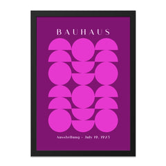 Bauhaus Wall Art, Geometric Print, 1923 Poster, Abstract Bauhaus Exhibition, Modern Art Print, Purple Wall Decor - Tawshia
