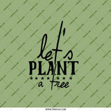 Lets Plant A Tree Pocket Mirror, Environmental Gift, Earth Day Present, Green Theme, Nature Lover Mirror, Eco Friendly Mirror - Tawshia